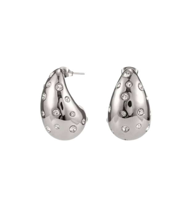 Pendientes Gotas Circonitas Plata