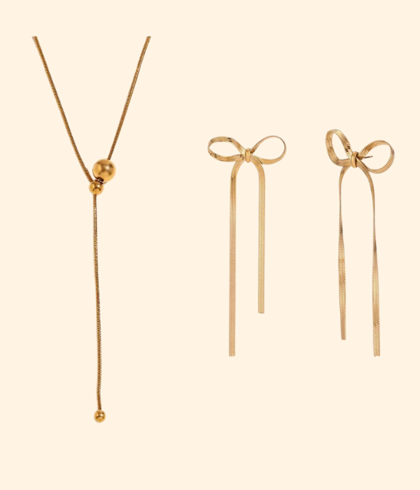PACK Pendiente lazo + collar largo