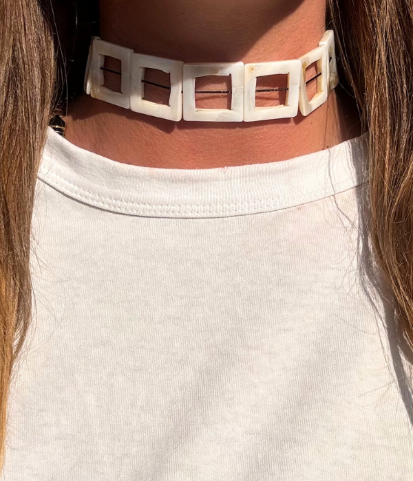 Choker Nacar cuadrado