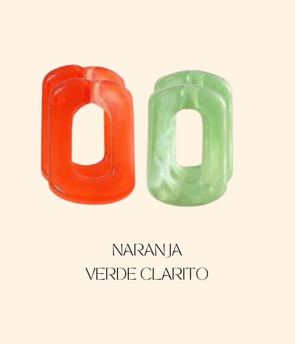 Combinación Naranja + Verde Clarito