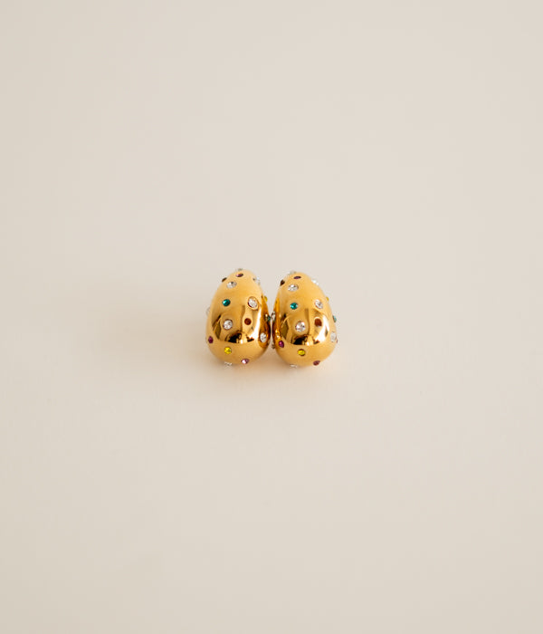 Pendientes Gotas Circonitas Oro