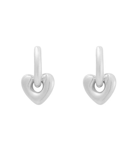 Pendientes heart gruesos