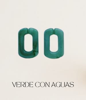 Green with white waters