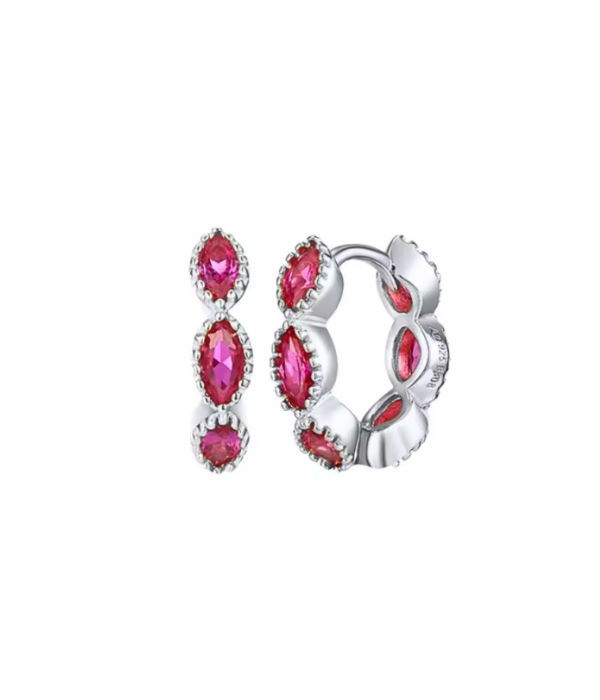 Pendiente brillantes colores