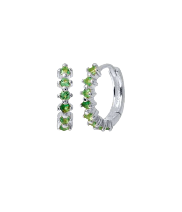 Silver Brilliant Hoop Earring