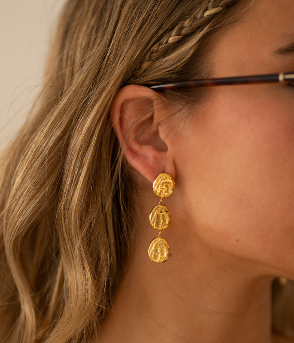 Pendientes Atenea Oro