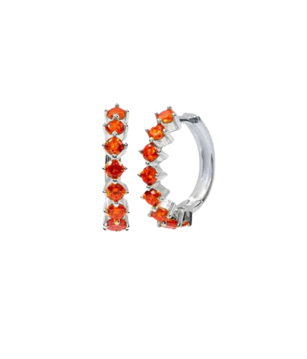 Silver Brilliant Hoop Earring