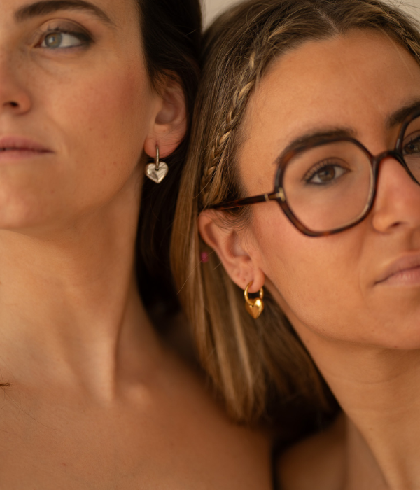 Silver Heart Earrings