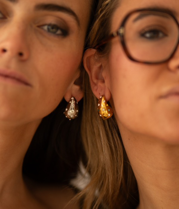 Silver Zirconia Drop Earrings