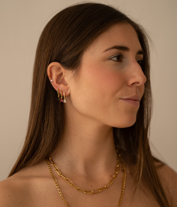 Gold Drop Earring