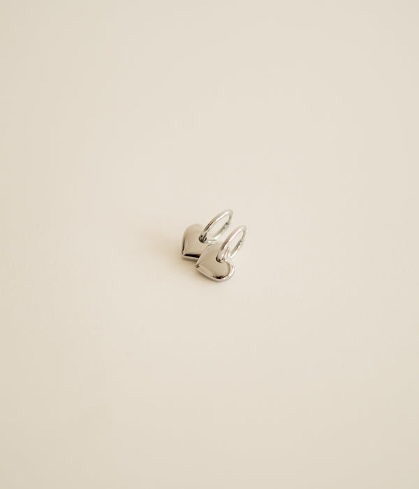 Silver Heart Earrings