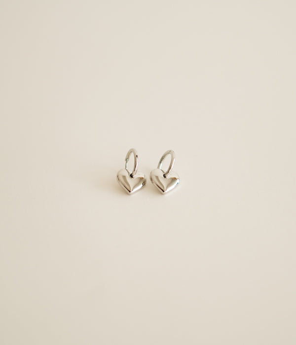 Silver Heart Earrings