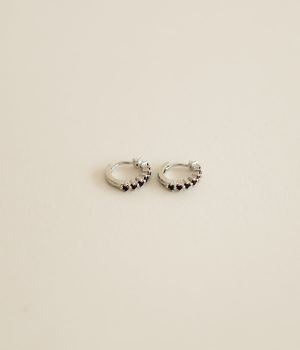 Silver Brilliant Hoop Earring