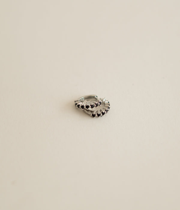 Silver Brilliant Hoop Earring